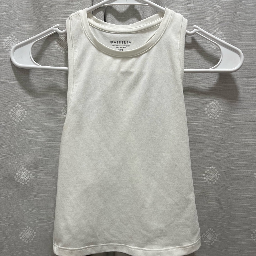 Athleta Sleeveless White Tank Top